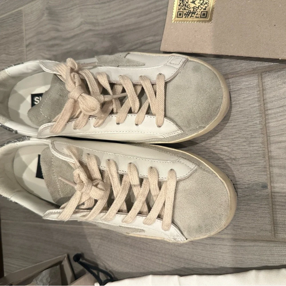BRAND NEW!! Golden Goose Super Star Classic with Glitter Spur. NIB!! - Picture 2 of 15